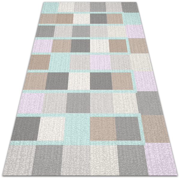 Tapis vinyle Cubes carrés