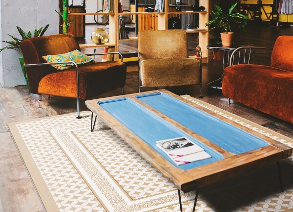 Tapis en vinyl Tresse géométrique