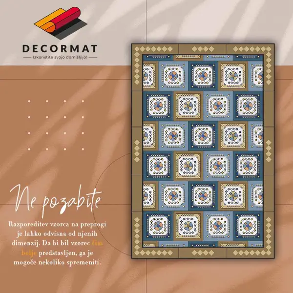 Tapis en vinyle Cheville géométrique