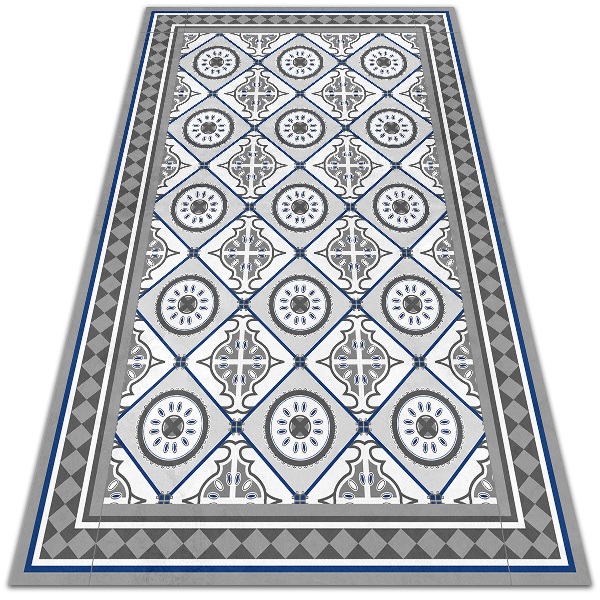 Tapis vinyl Roman géométrique