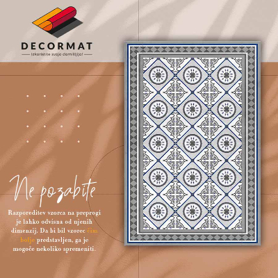 Tapis vinyl Roman géométrique