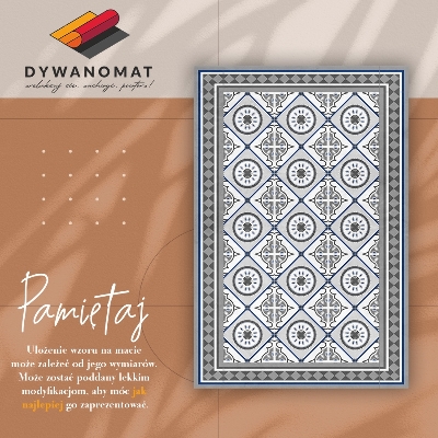 Tapis vinyl Roman géométrique