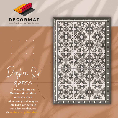 Tapis vinyl Roman géométrique