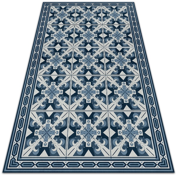 Tapis vinyl Roman géométrique