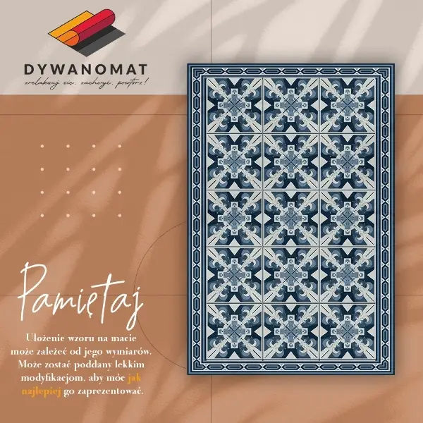Tapis vinyl Roman géométrique