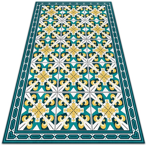 Tapis vinyl Roman géométrique