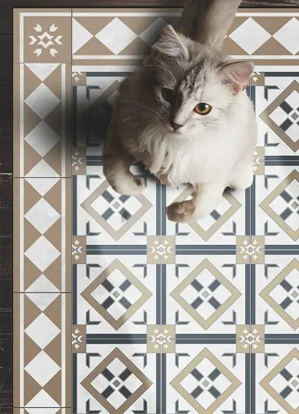 Tapis vinyle Dés en diamants