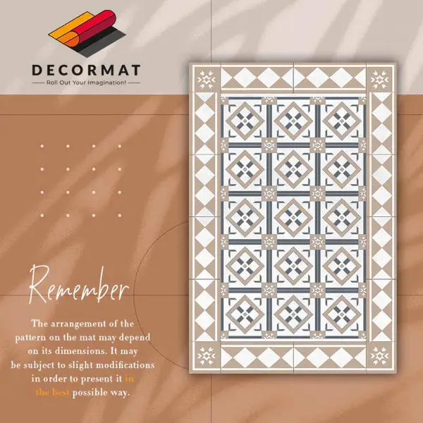 Tapis vinyle Dés en diamants