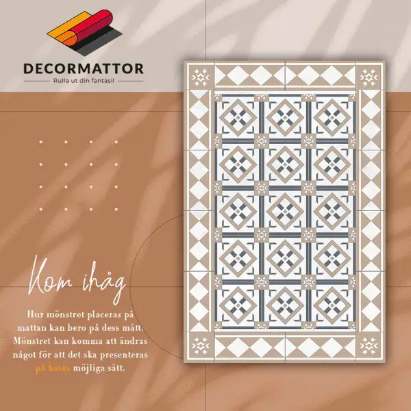 Tapis vinyle Dés en diamants
