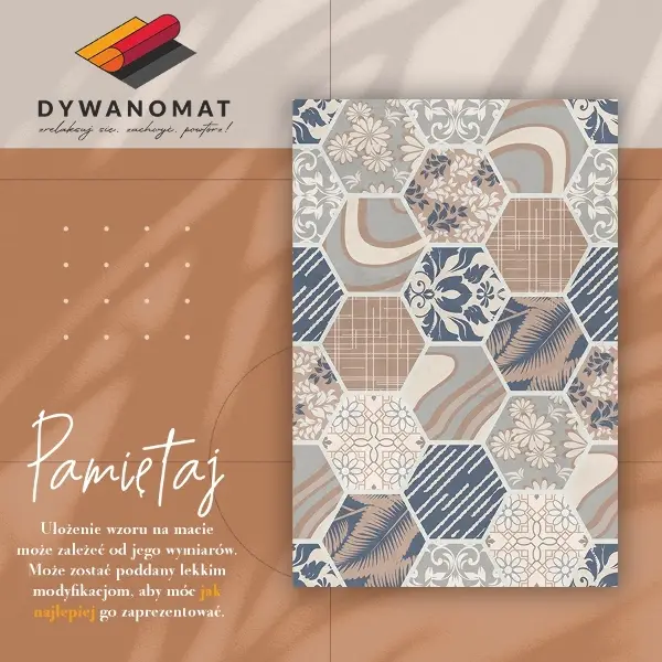 Tapis vinyl Hexagona hawaïen