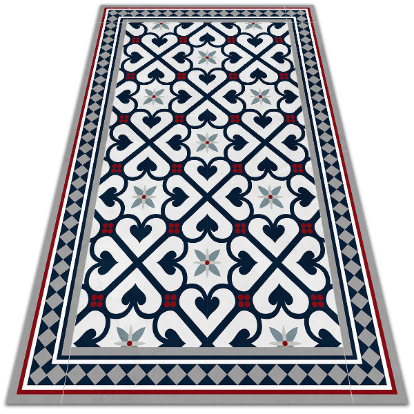 Tapis vinyle Diamants floraux