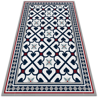 Tapis vinyle Diamants floraux