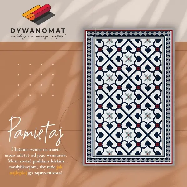 Tapis vinyle Diamants floraux