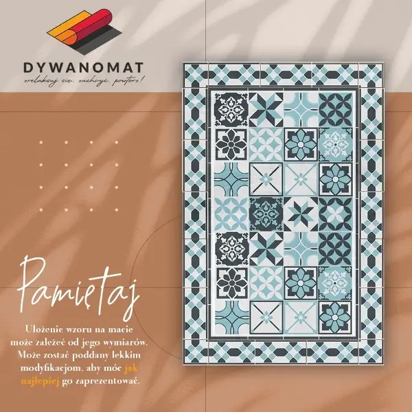 Tapis vinyle Géométrie à trois couleurs
