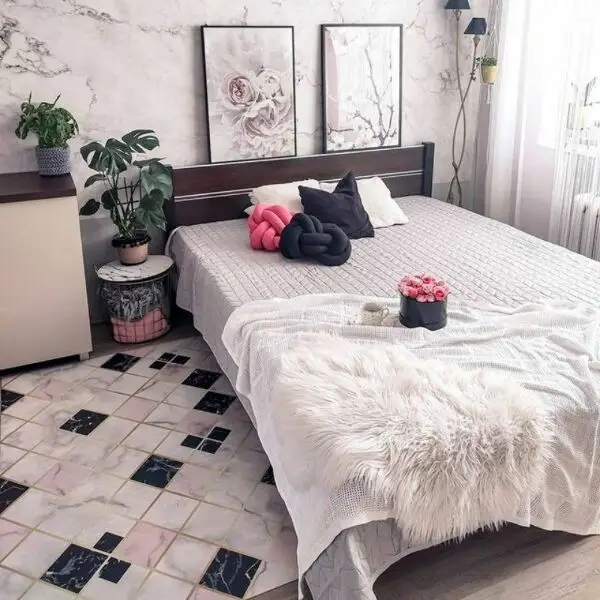 Tapis vinyle Beau marbre