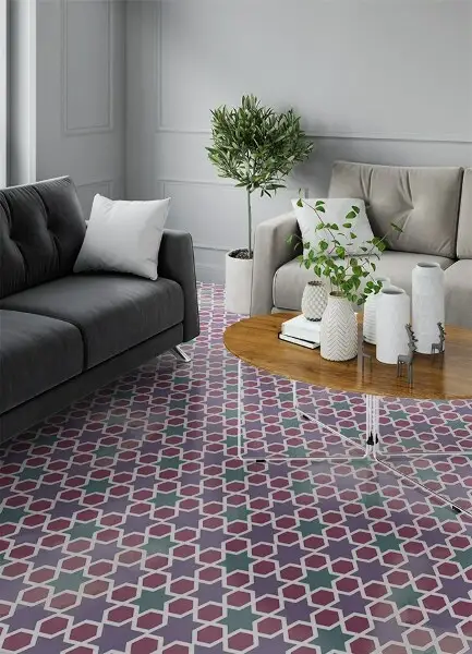 Tapis vinyle Étoiles géométriques