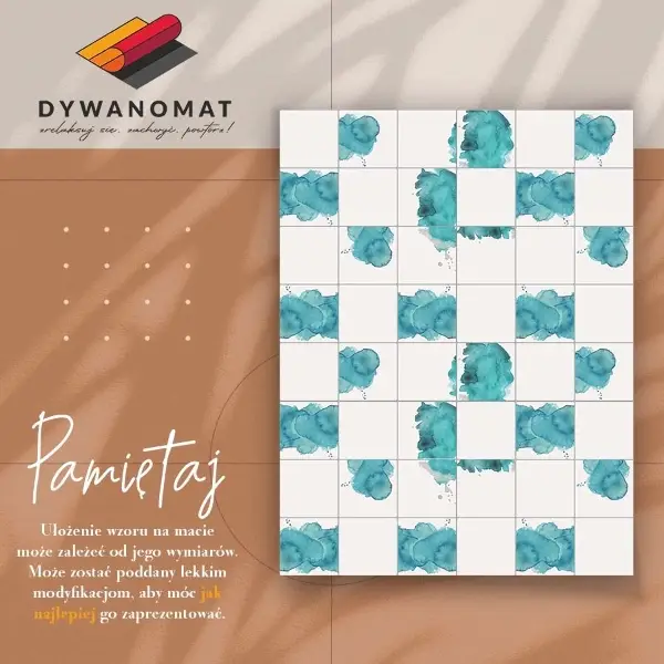 Tapis vinyle Cubes aquarelles