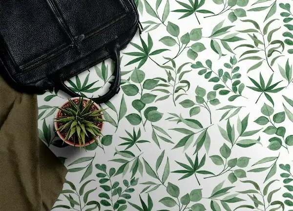 Tapis vinyle Petites feuilles