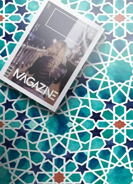 Tapis en vinyl Étoiles géométriques