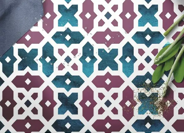 Tapis vinyle Formes géométriques