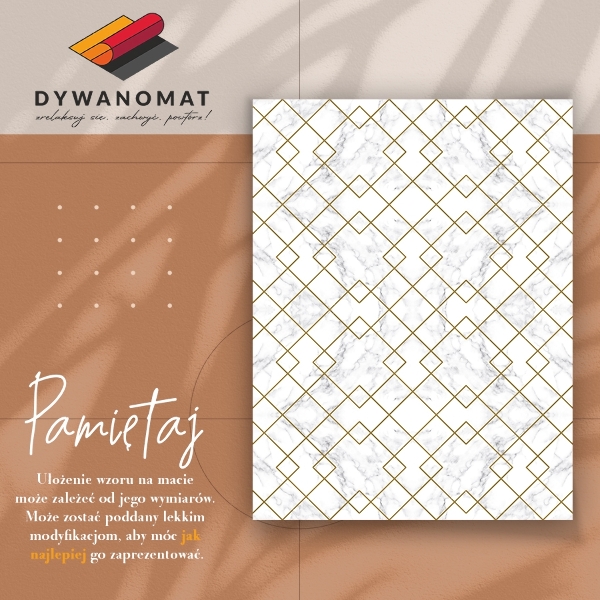 Tapis vinyle Marbre décoré