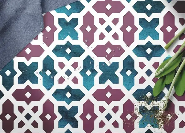Tapis vinyle Formes géométriques