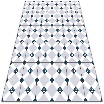 Tapis vinyl Roman géométrique