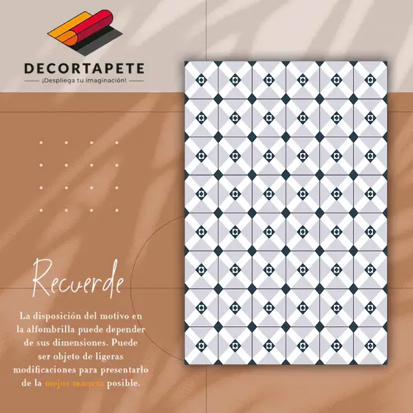 Tapis vinyl Roman géométrique