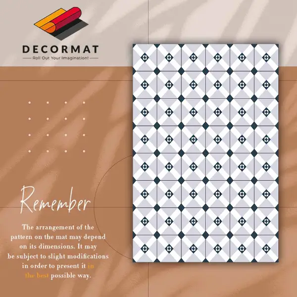 Tapis vinyl Roman géométrique