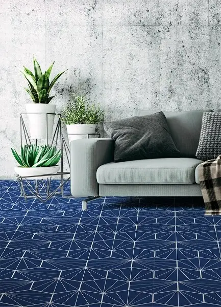 Tapis vinyle Hexagona