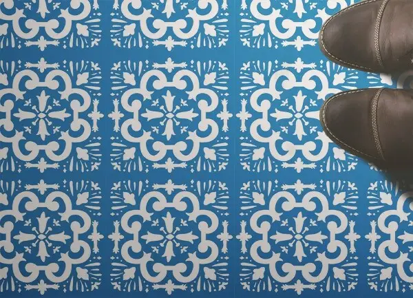 Tapis vinyl Tuile portugaise