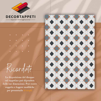 Tapis vinyl Roman géométrique