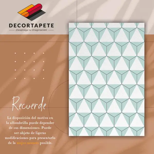 Tapis en vinyle Hexagones aquarelles