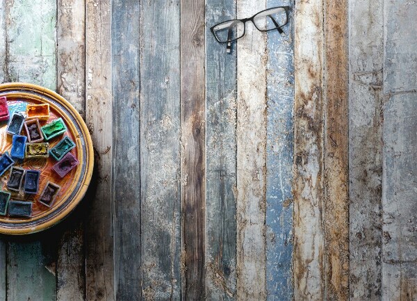 Tapis vinyle Planches horizontales