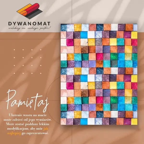 Tapis en vinyle Cubes en bois