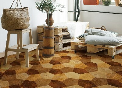 Tapis en vinyl Géométrie de parquet