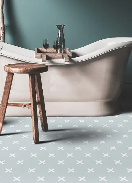 Tapis vinyle Croisements géométriques