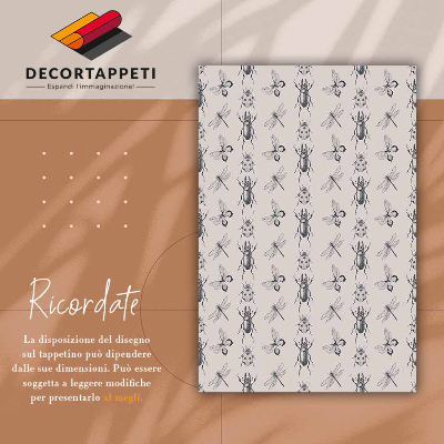 Tapis vinylique Insectes diverses