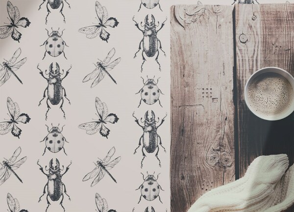 Tapis vinylique Insectes diverses
