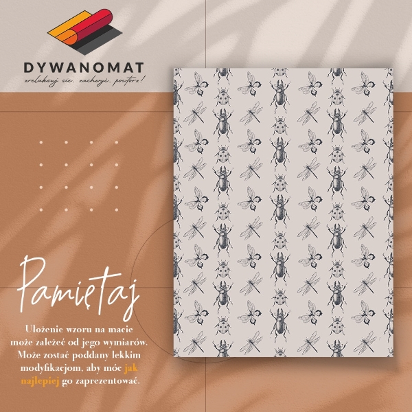 Tapis vinylique Insectes diverses