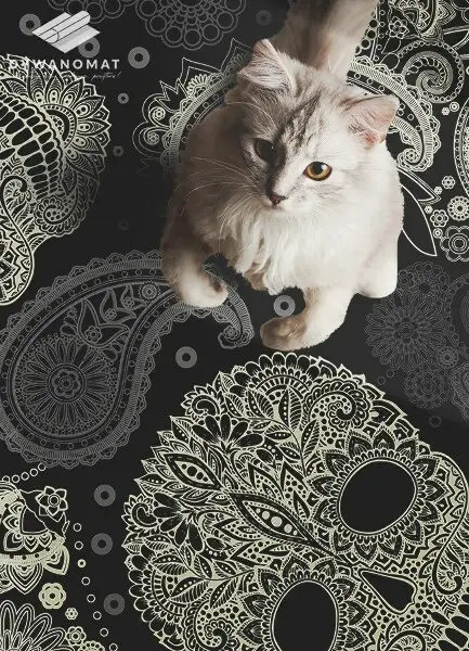 Tapis en vinyle Oldschool crâne