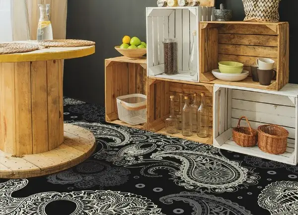 Tapis en vinyle Oldschool crâne