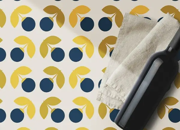Tapis en vinyle Fleurs répétitives