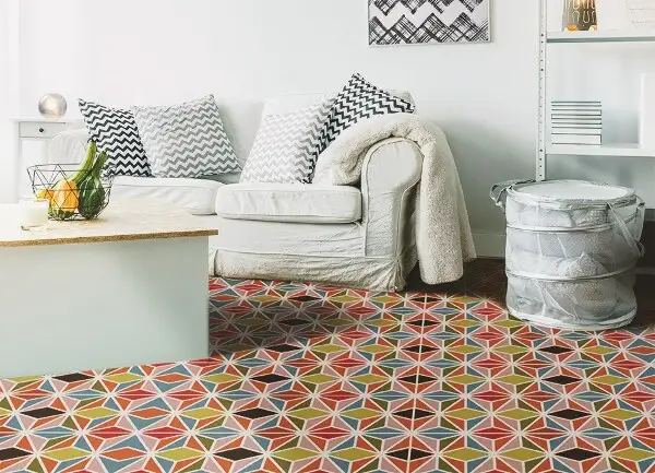 Tapis vinyle Kaléidoscope abstrait