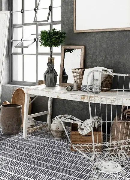 Tapis en vinyle Tirets abstraits