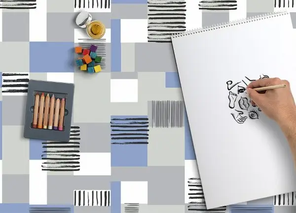 Tapis en vinyl Rectangles géométriques