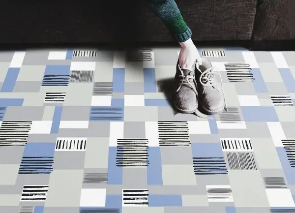 Tapis en vinyl Rectangles géométriques
