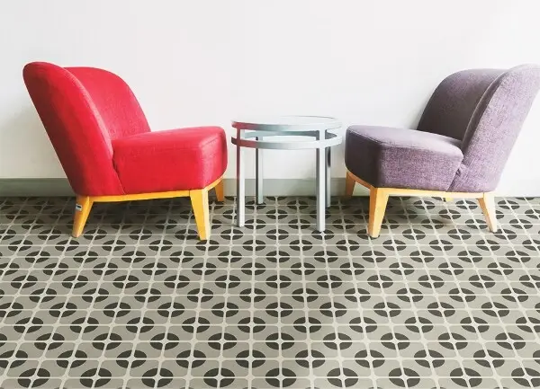 Tapis vinyle Roues géométriques