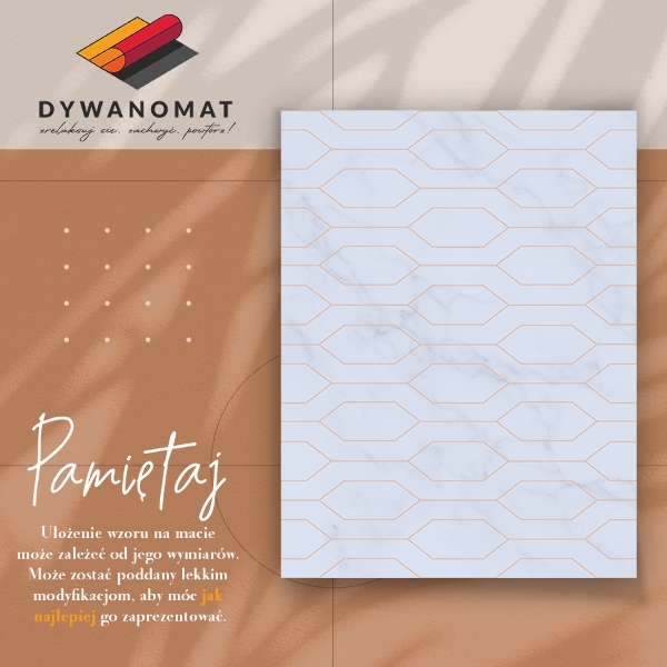 Tapis vinyle Marbre décoré