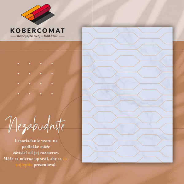Tapis vinyle Marbre décoré